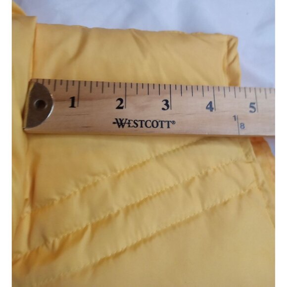 Izod Puff Vest Yellow Size Large PerformX Women Pocket Zip Down Feather - Picture 8 of 14